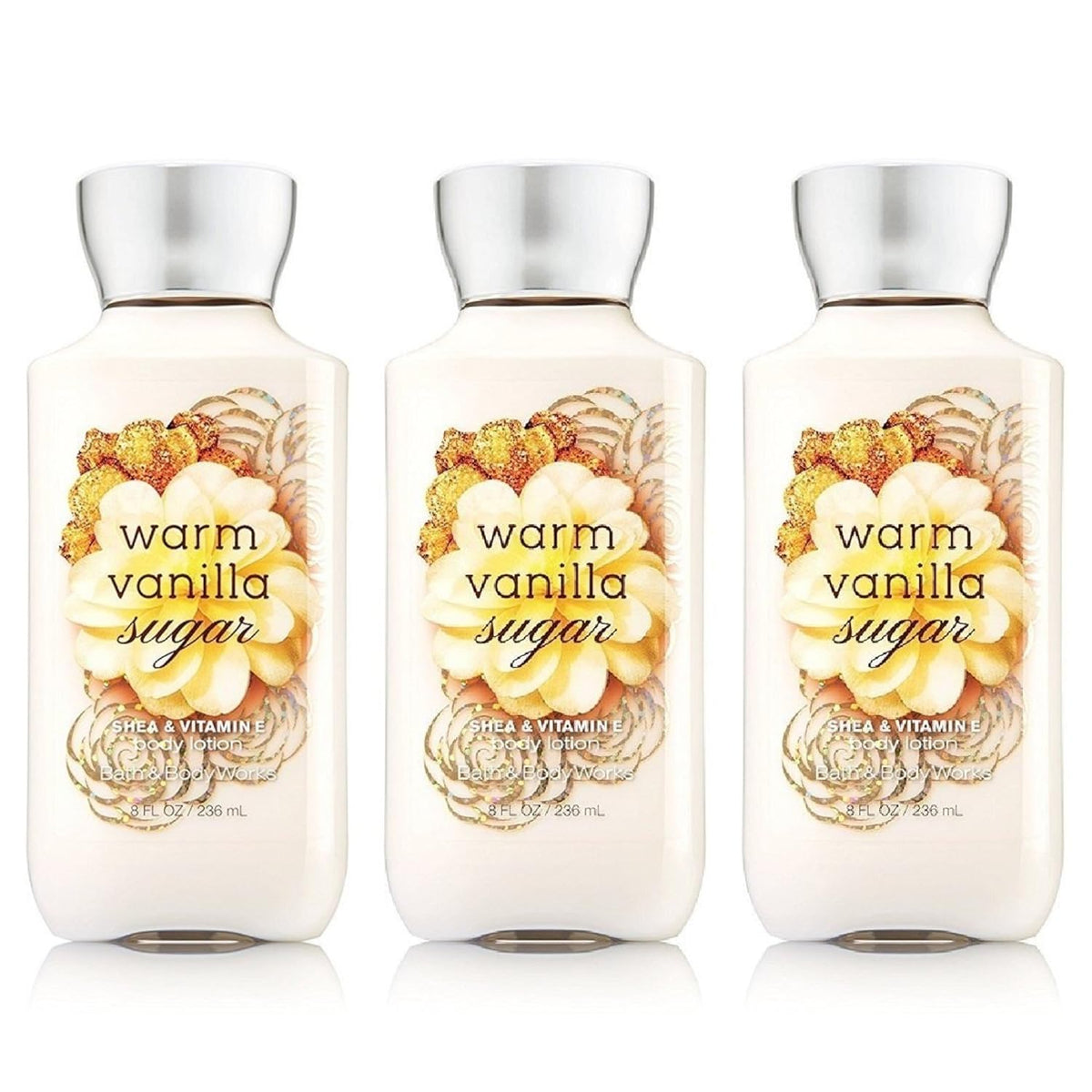 WARM VANILLA SUGAR Body Lotion 8 FL OZ (3 Pack) F952