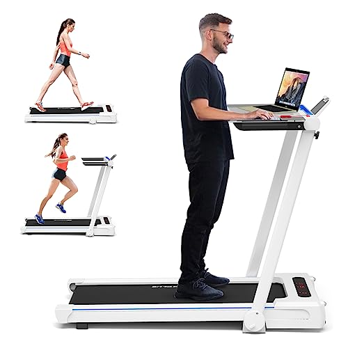 3-in-1 Folding Electric Treadmill with Large Desk R6941