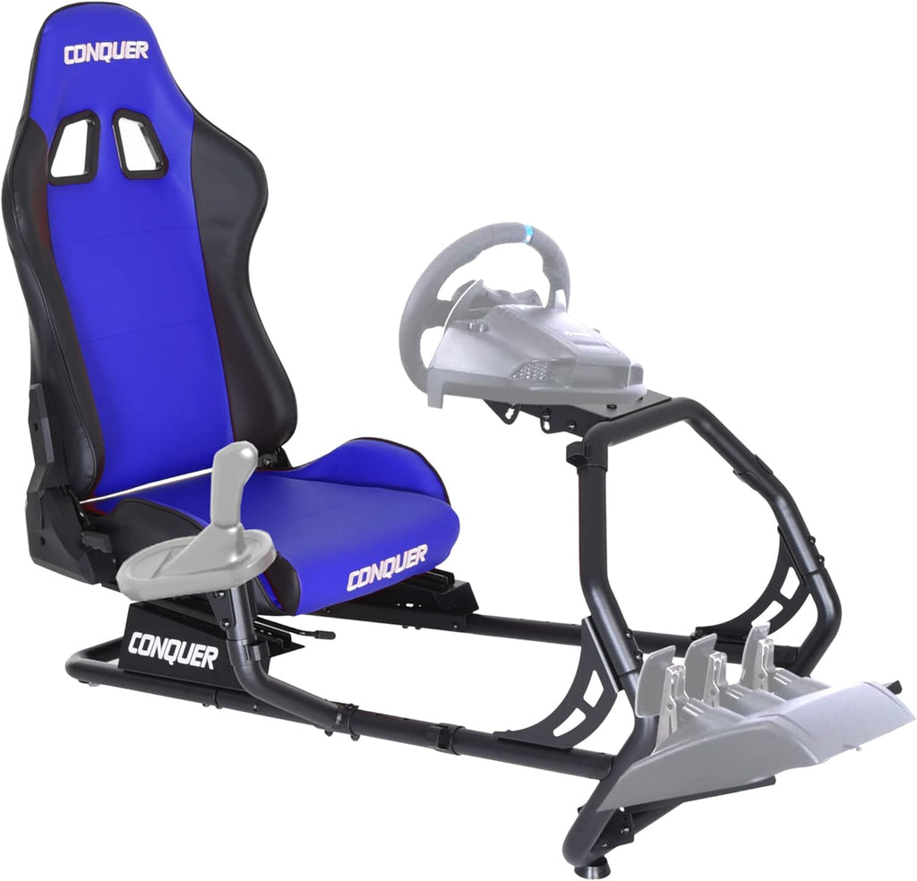 Reclinable Racing Simulator Cockpit with Gear Shifter Mount I15572
