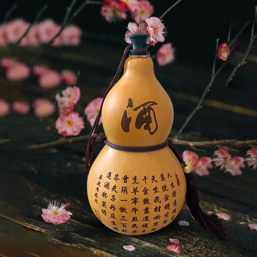Portable Gourd Water Bottle Calabash Kettle Teapot W175800