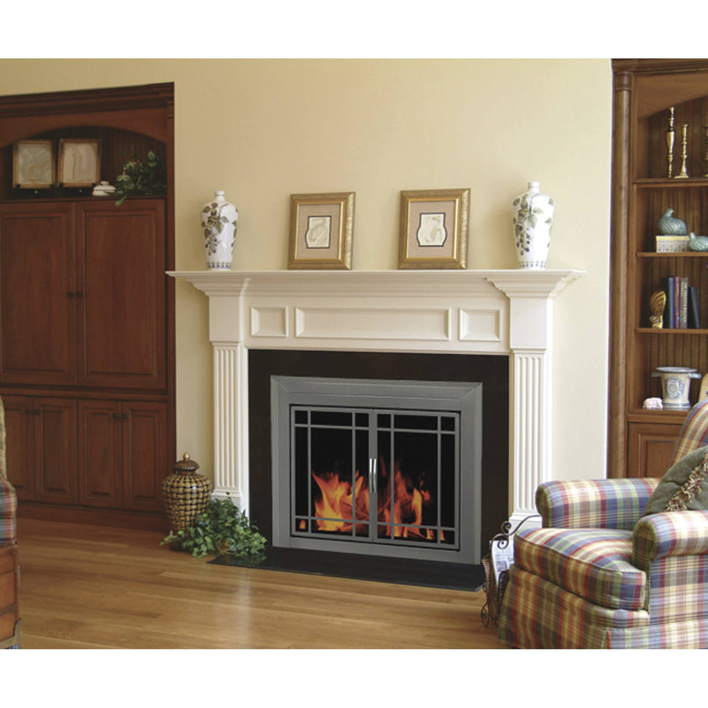 Small Glass Fireplace Doors G6062