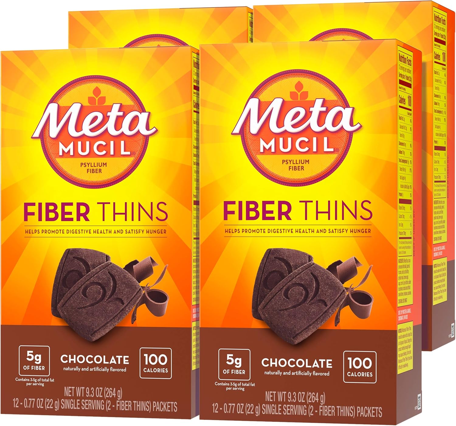 Chocolate Flavor Fiber Thins, 12 Servings D548