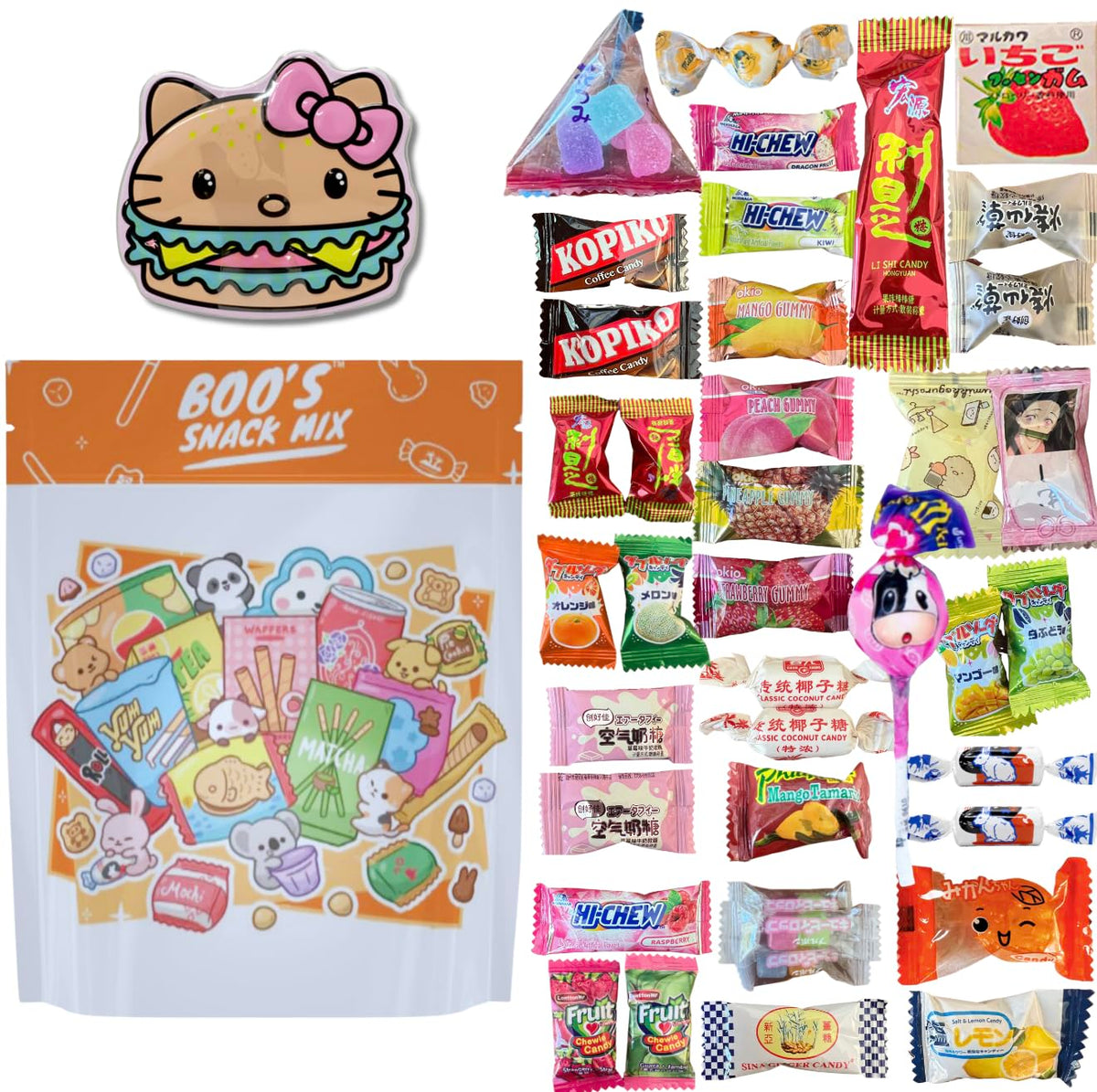 40pc Asian Mystery Candy Mix with Tin C633961