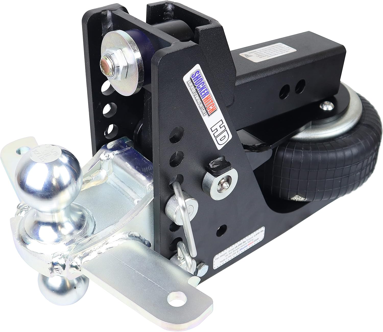 Black Air Hitch & Sway Control Towing Kit, Fits 3" Hitch 2 Sway Arm M6195