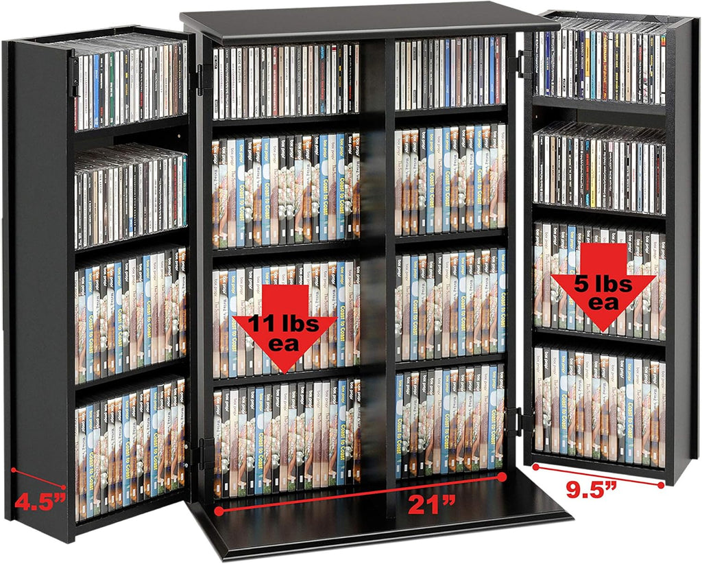 Black Locking Media Storage Cabinet G279
