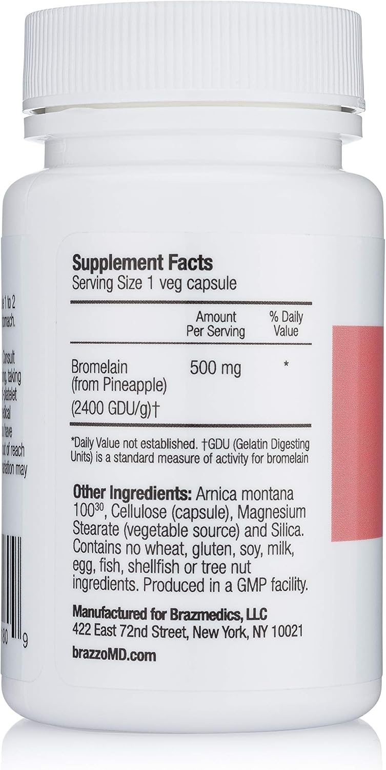 Bromelain with Arnica Tablets, 60 tablets, Pack of 2 Q588