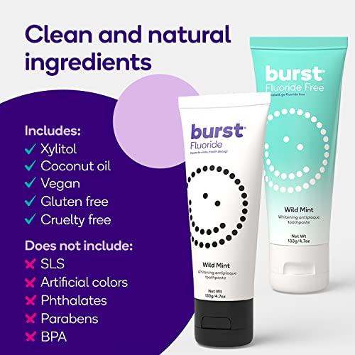 4.7oz 2 Pack Wild Mint Fluoride Free Whitening Toothpaste W68350