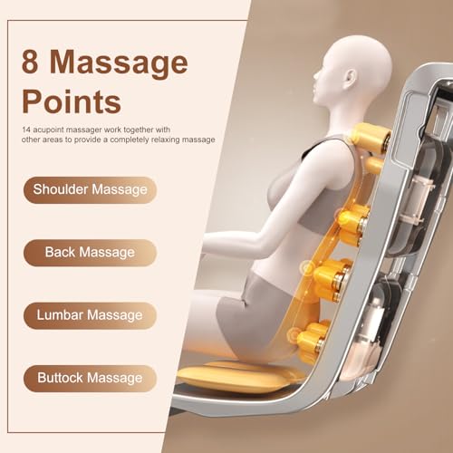 Black Shiatsu Massage Chair with Zero Gravity C2007