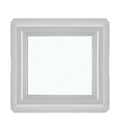 16" x 16" Double Pane Non-Opening Tempered Low-E Glass White Vinyl Window Q9119