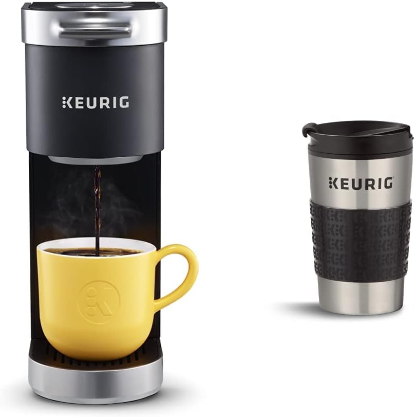 Single Serve K-Cup Pod Coffee Maker with Travel Mug E9662