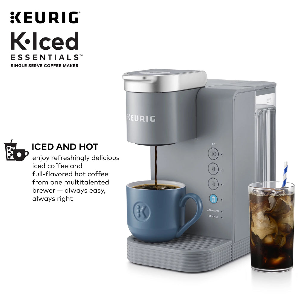 Gray Iced and Hot Single-Serve K-Cup Pod Coffee Maker O34546
