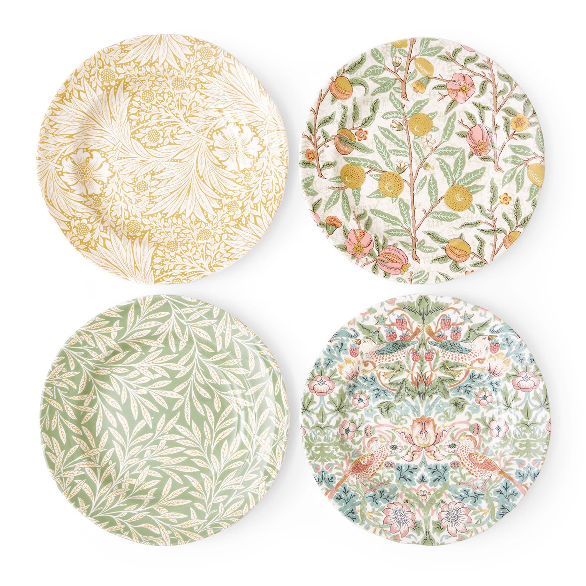 Multicolored Luncheon Plate Set of 4 O91501