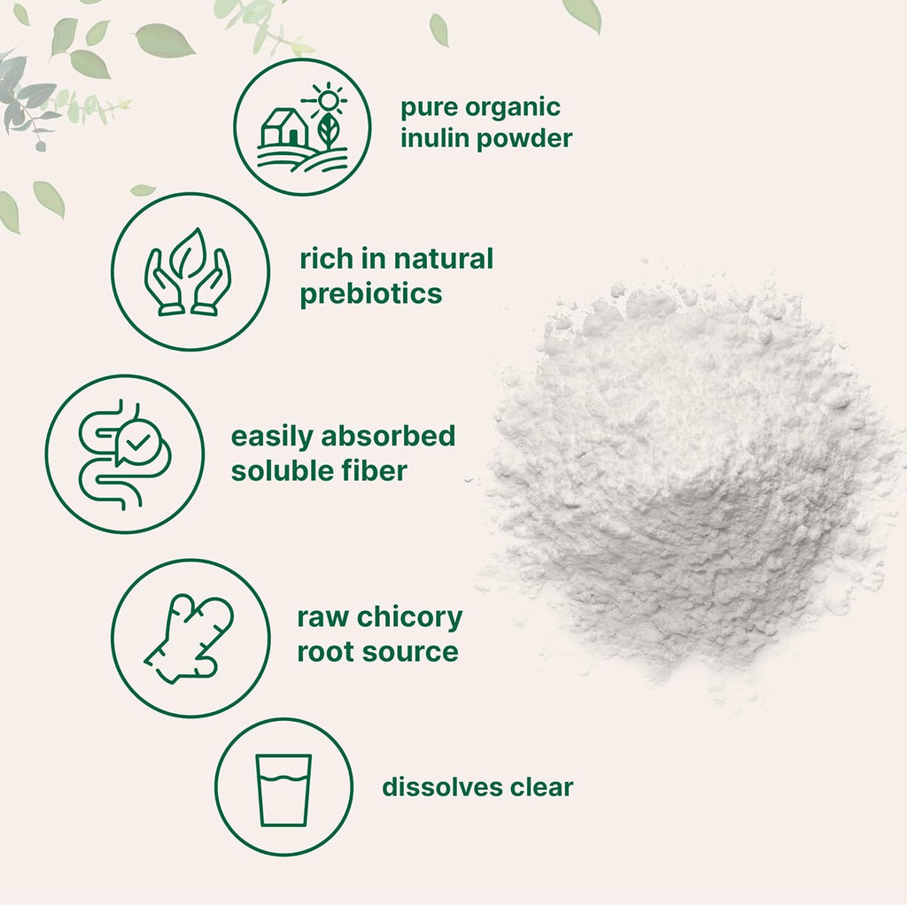 Organic Chicory Root Inulin Powder, 2 Pounds Y852