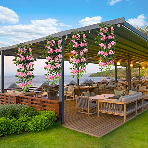 UV Resistant Artificial Bougainvillea Hanging Plant M7289