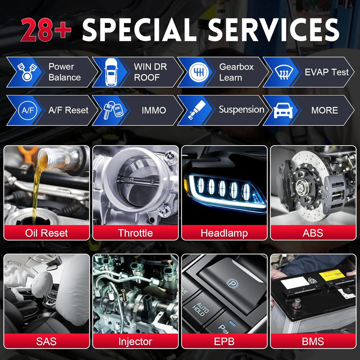 Bidirectional Scan Tool with 28+ Services U42274