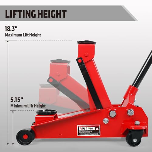 3 Ton Capacity Steel Hydraulic Floor Jack O4816