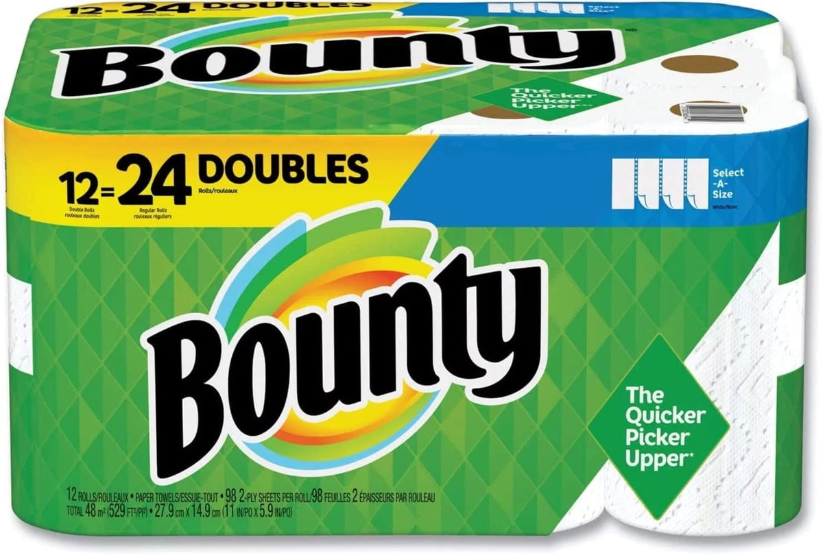White 12 Double Rolls Paper Towels M318734