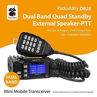 Dual Band VHF UHF 25W Mobile Radio with 4 Color Display X815892