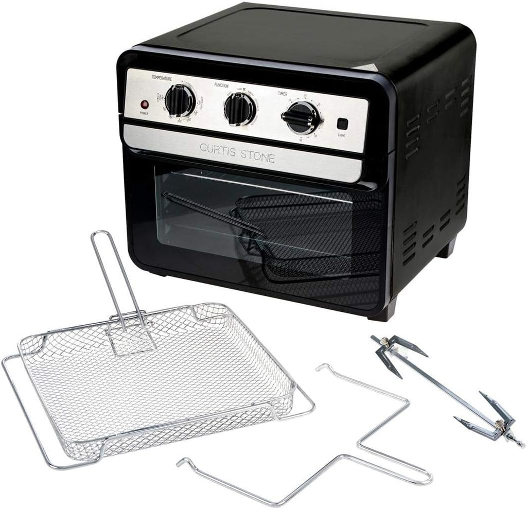 1700-Watt 22L Air Fryer Oven with Rotisserie (Black) (Renewed) A149