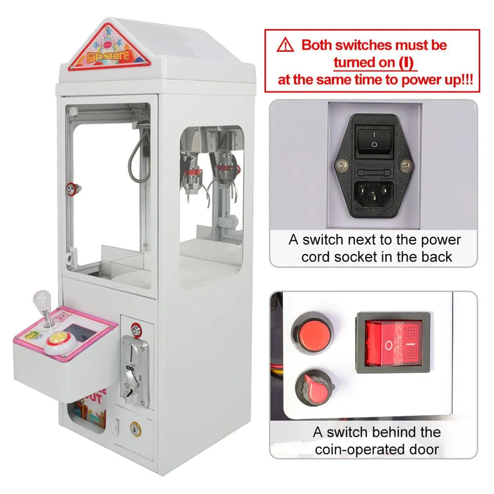 Mini Claw Crane Machine 110V Metal Case M164269