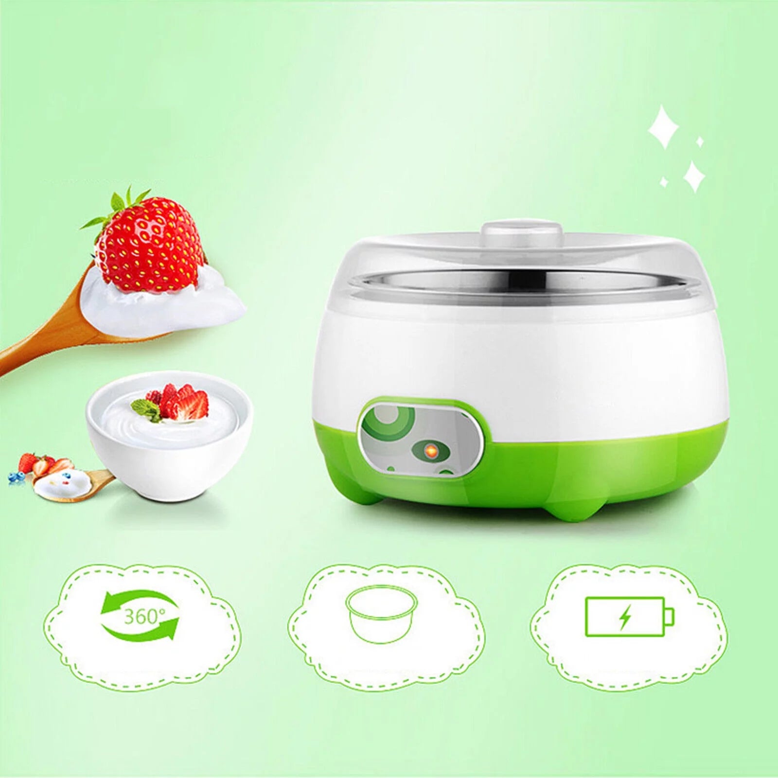 Automatic Yogurt Maker Machine Stainless Steel Inner Pot T33878