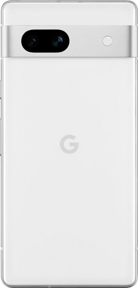 Unlocked Android Cell Phone with Wide Angle Lens and 24-Hour Battery - 128 GB - Snow G1308