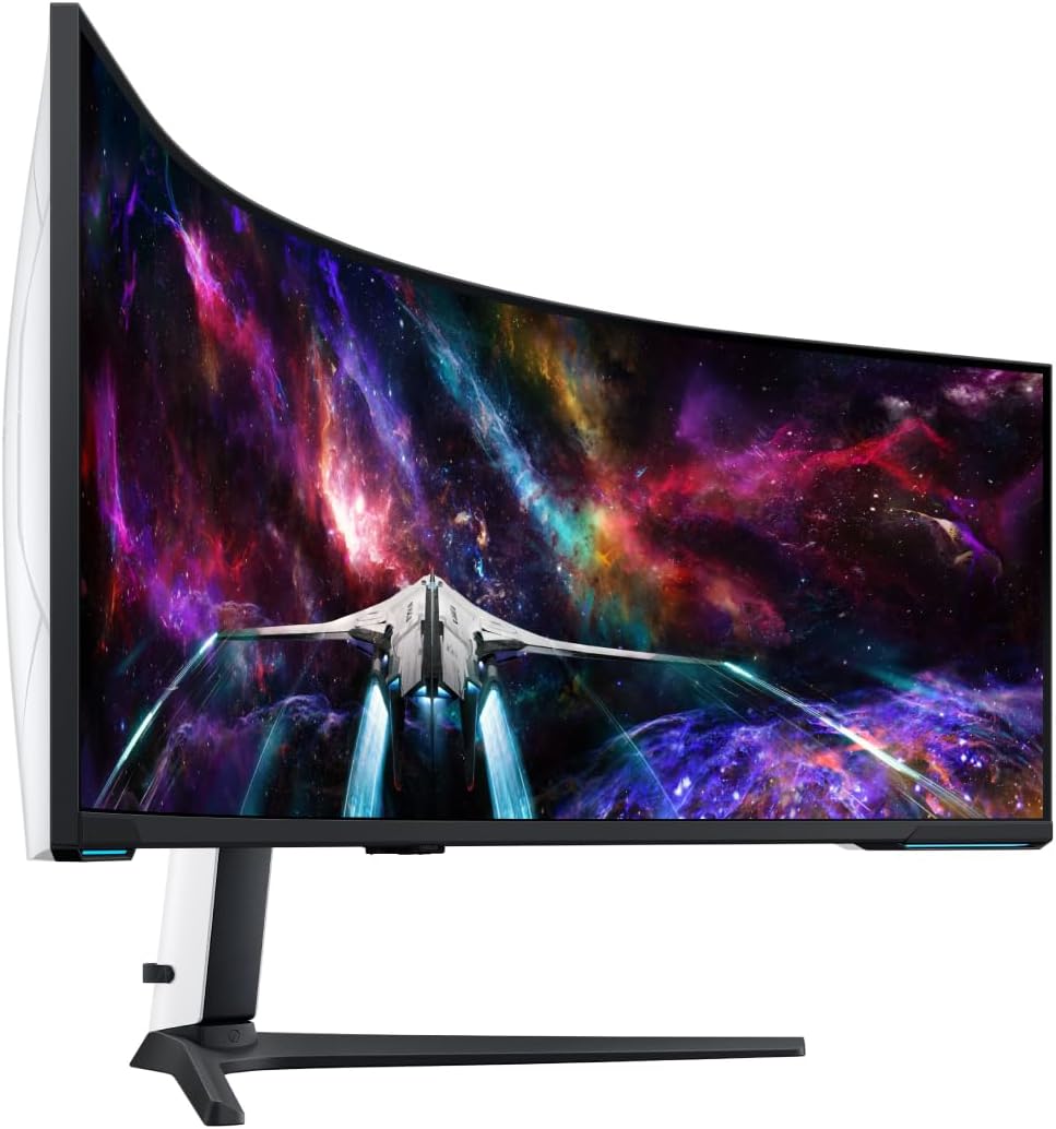 57" Dual 4K UHD 1000R Curved Gaming Monitor, 240Hz, 1ms, Quantum Mini-LED, DisplayHDR 1000 M8090