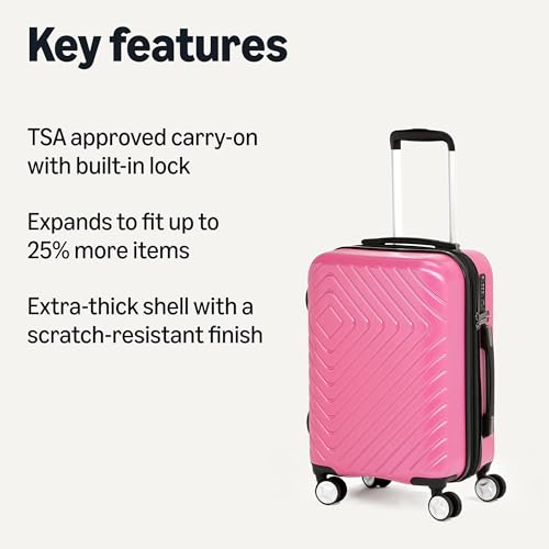 Navy Blue 21-inch Carry On Luggage with Wheels J516