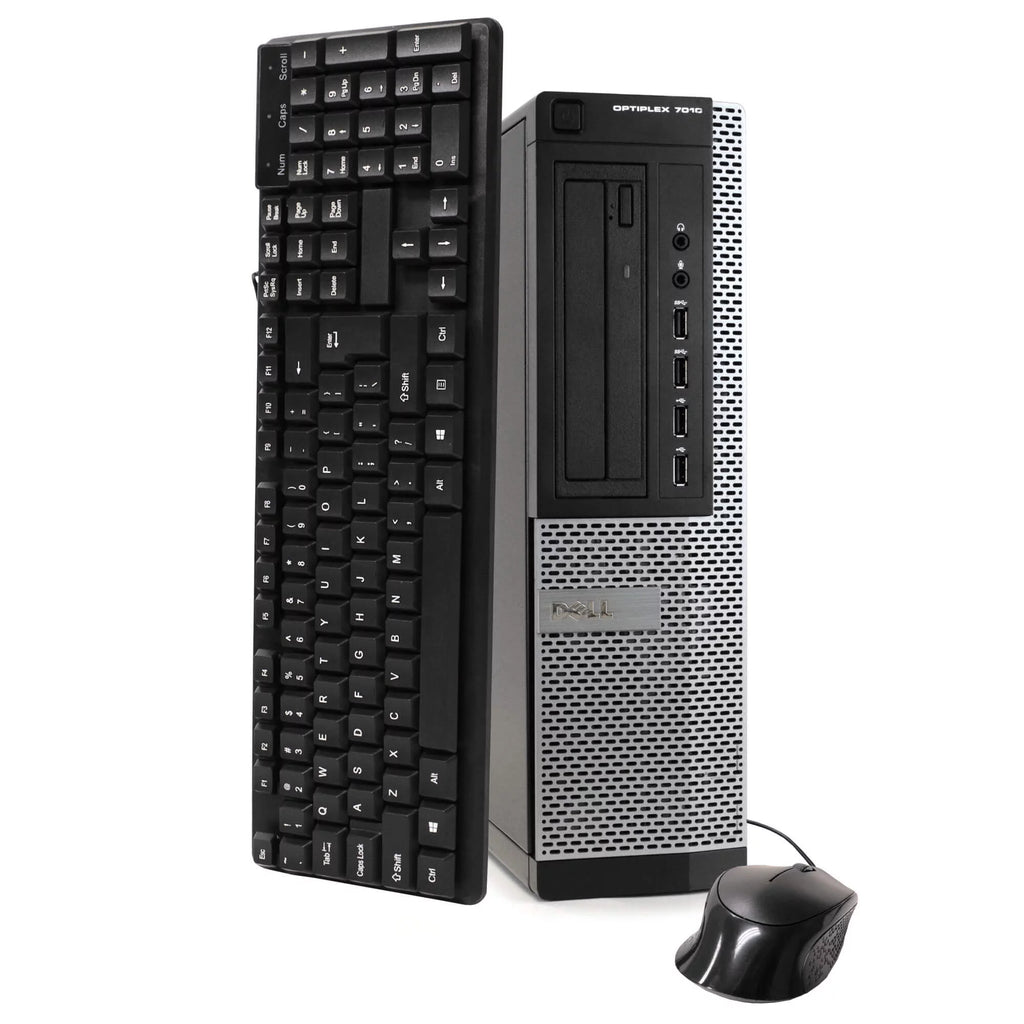 Restored Dell Desktop Tower Computer, Intel Core i5, 8GB RAM, 500GB HD, DVD-ROM, Windows 10 Home, Black U806