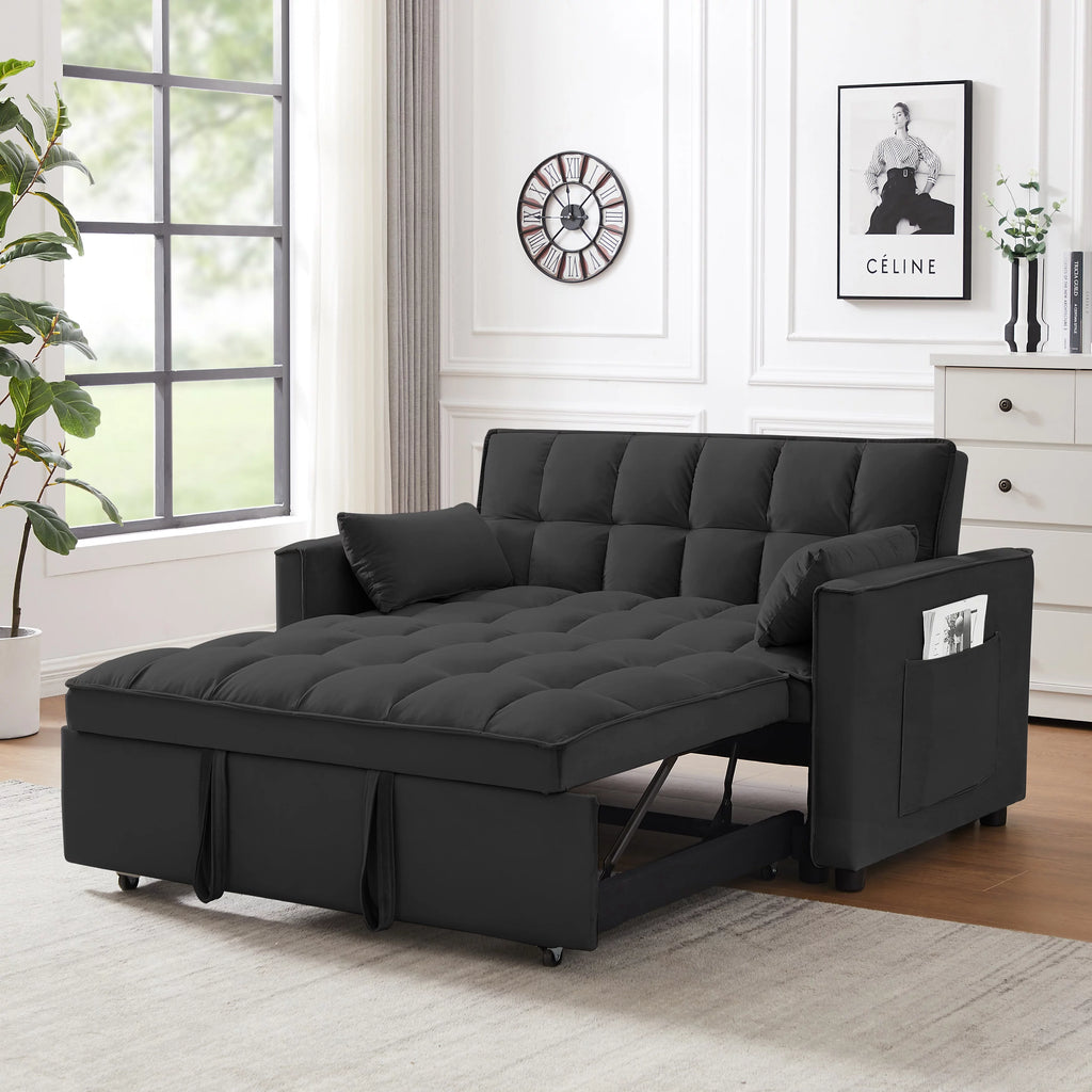 Modern Velvet Convertible Sofa Bed O4327