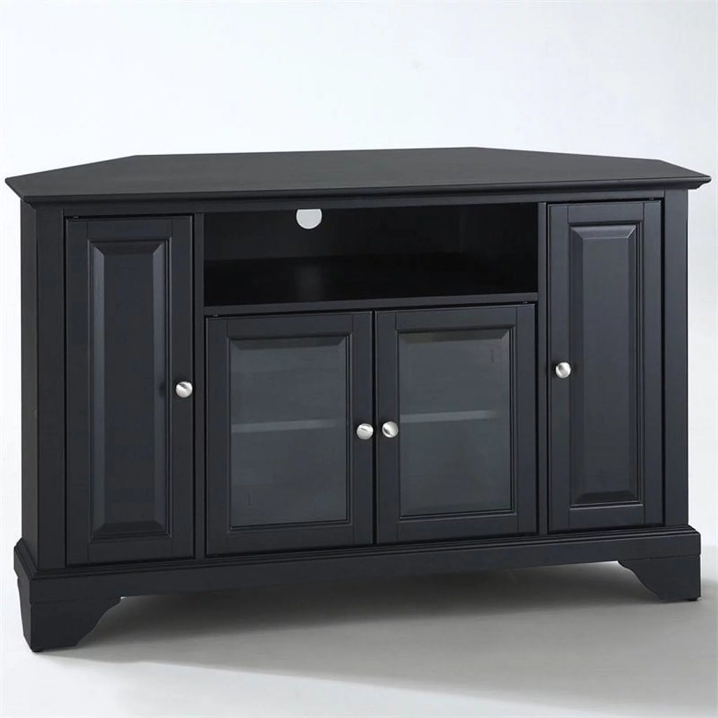 Black Corner TV Stand O53579