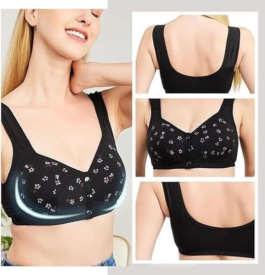 2 Pack Front Closure Wireless Lace Bra F217