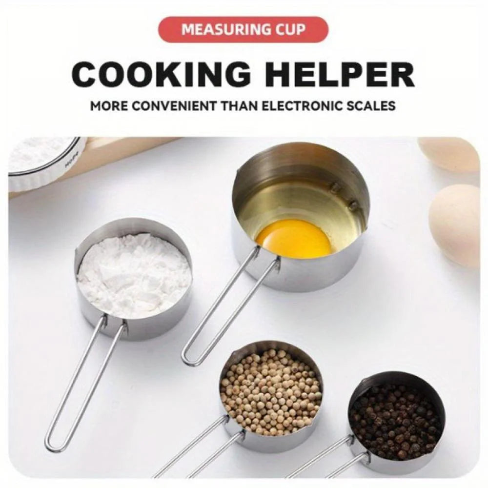 Stainless Steel Measuring Spoons and Measuring Cups N8276