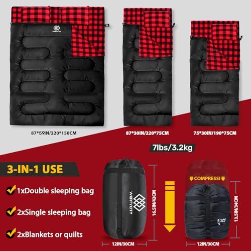 Extra Large 2 Person Double Sleeping Bag K899