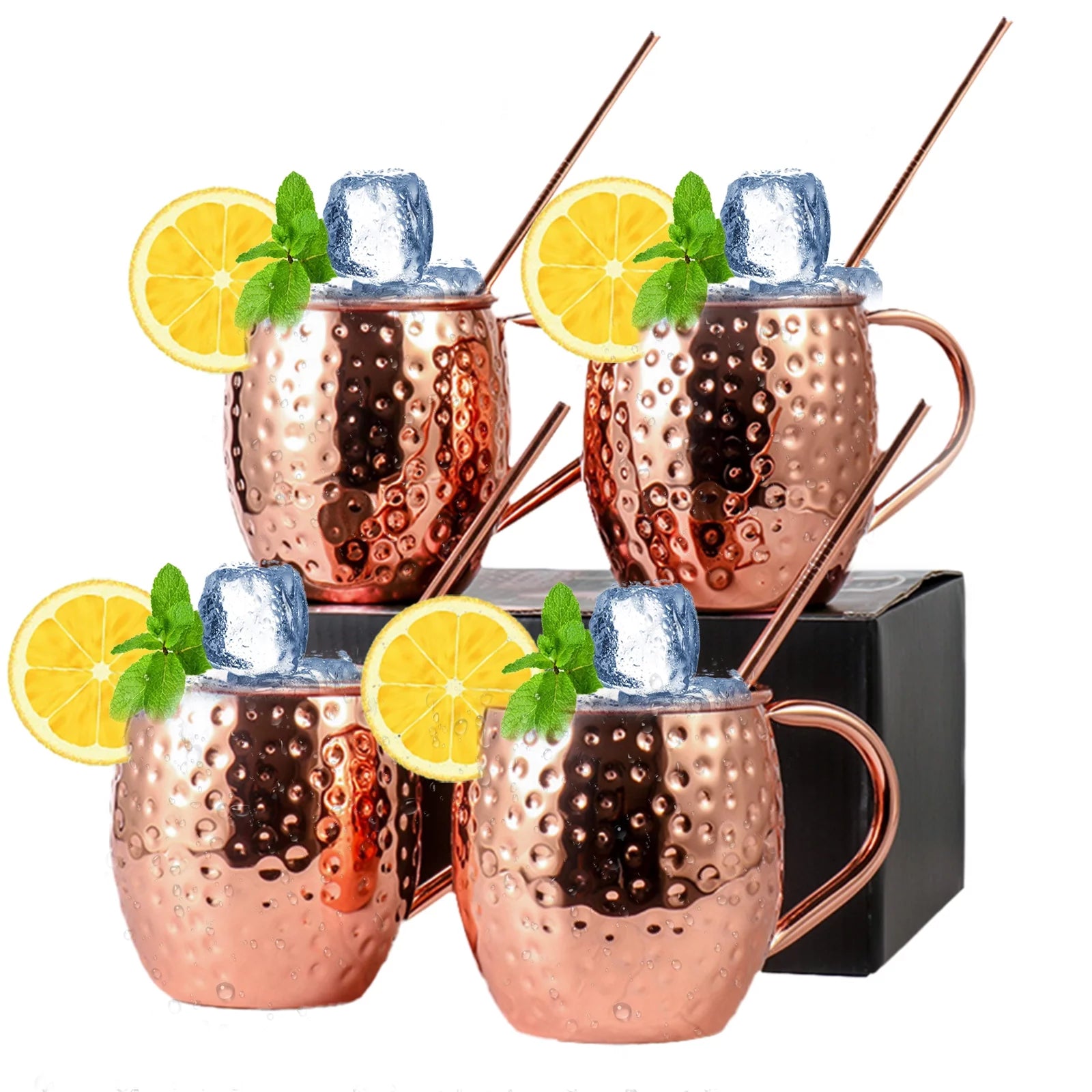 Set of 4 Copper Mugs R82080