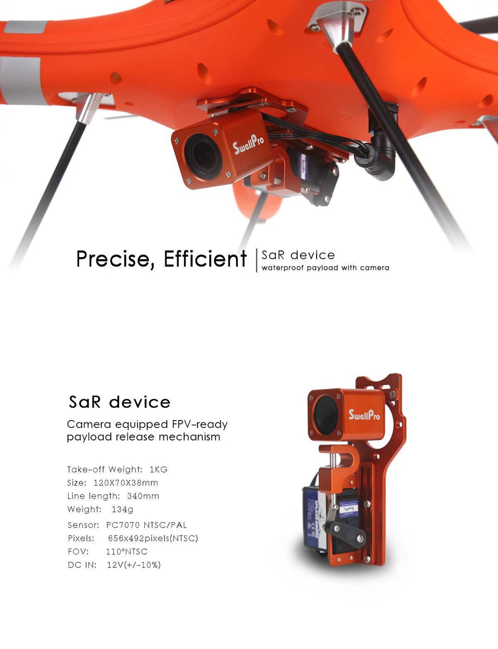 Waterproof HD FPV Payload Release Drone U13502