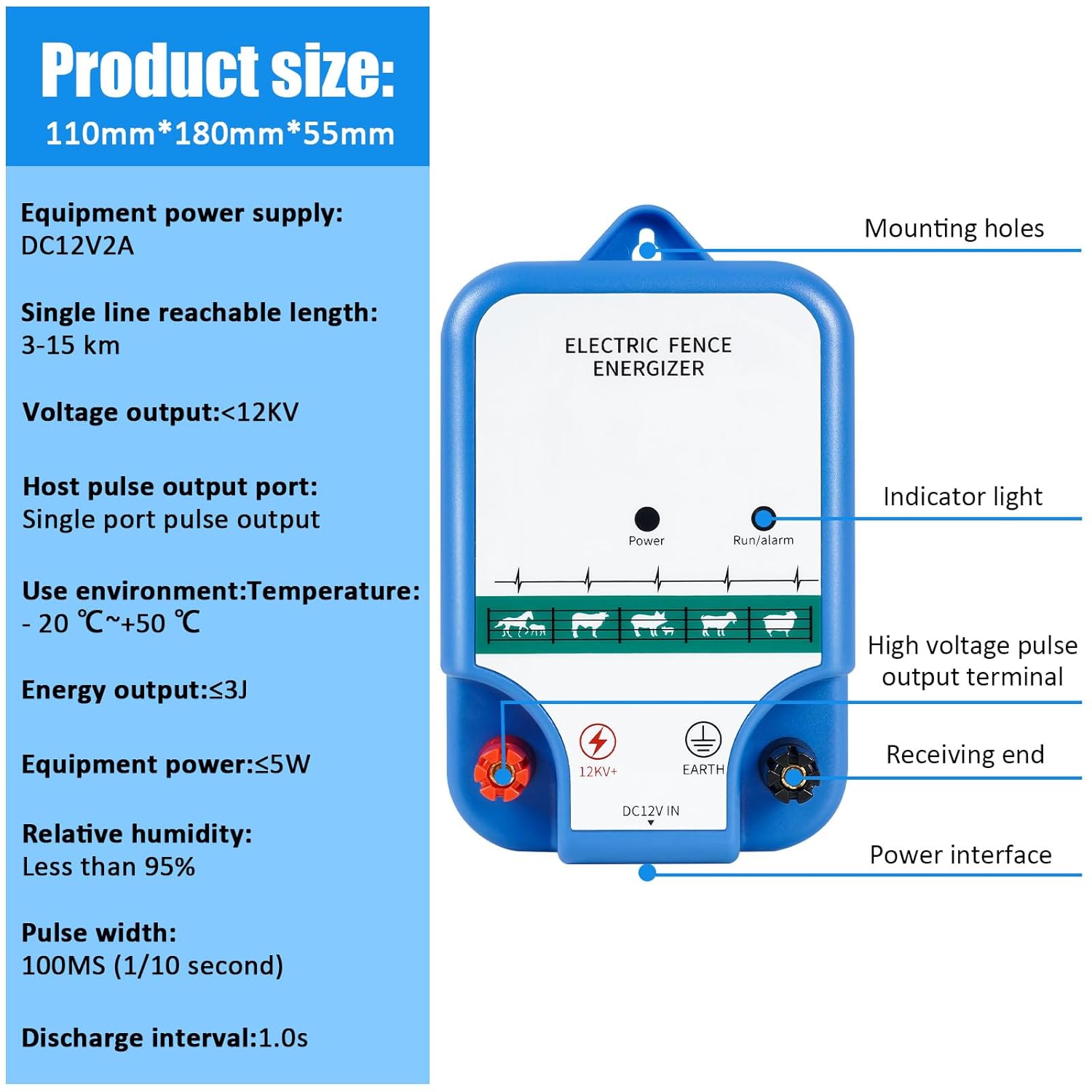Electric Fence Energizer ≤3 Joule K58050