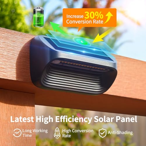 6 Pack Solar Fence Lights with 3 Modes U5898