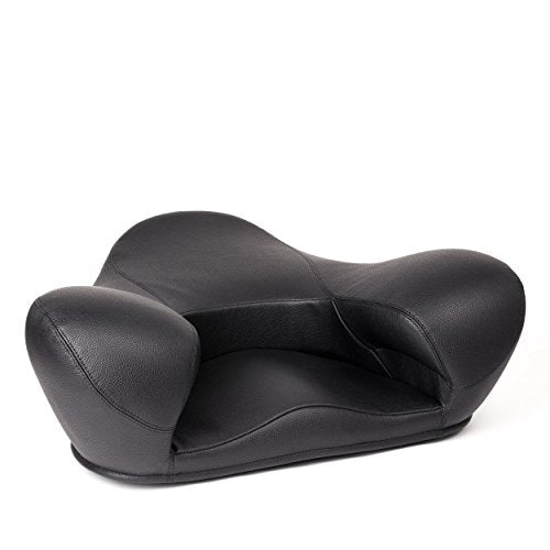 Brown Vegan Leather Ergonomic Meditation Seat Cushion W708