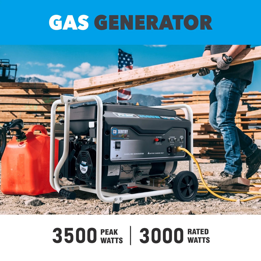 3,500-Watt Gasoline Powered Generator with CO Sentry Y362