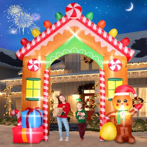 10 FT Christmas Inflatable Santa Claus with LED Lights A5738