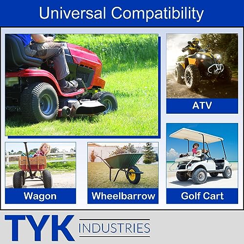 (2-Pack) 18X8.50-10 Lawn Mower Tire Inner Tube with TR13 Short Rubber Valve Stems N41390