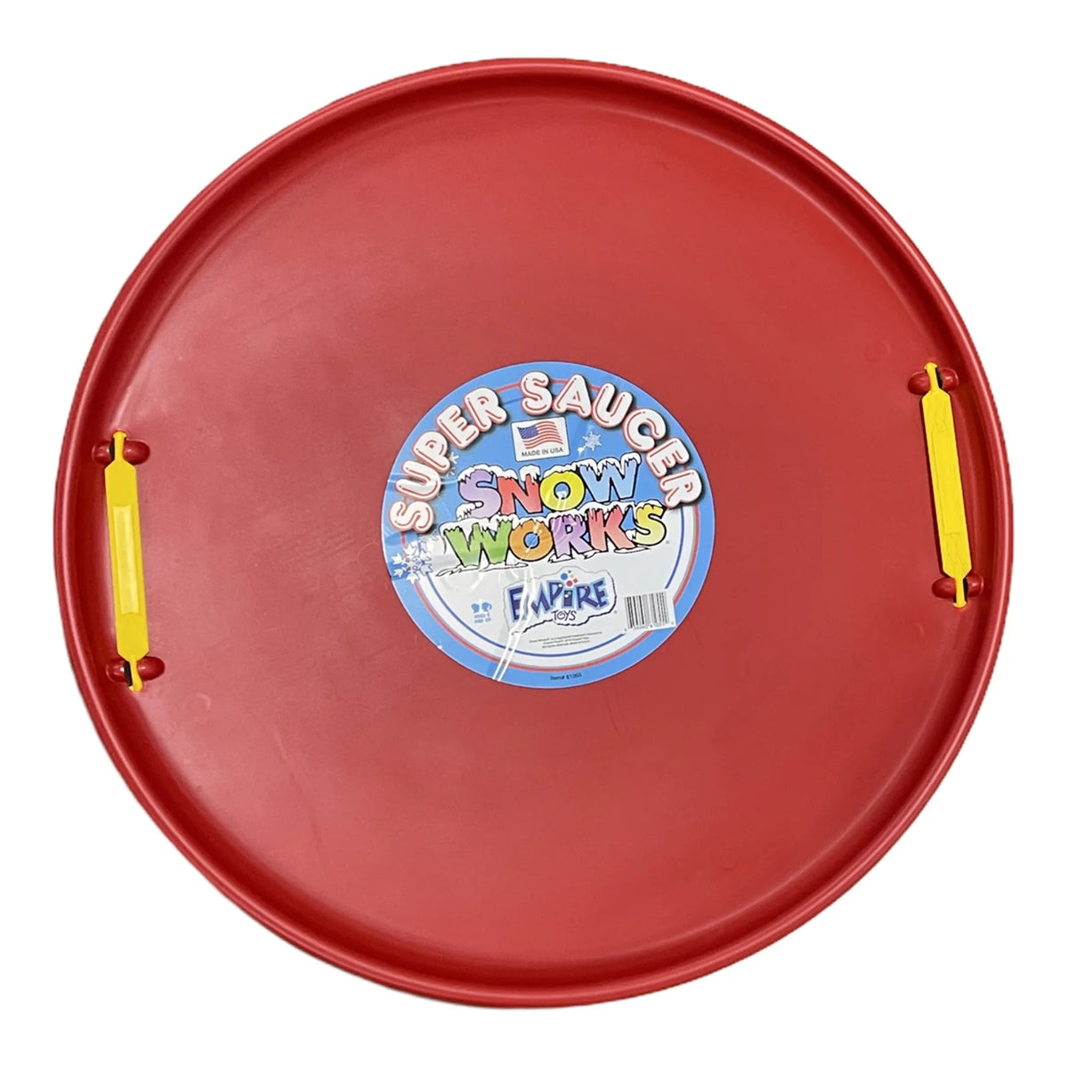 Red 28 Inch Round Snow Sled I31158