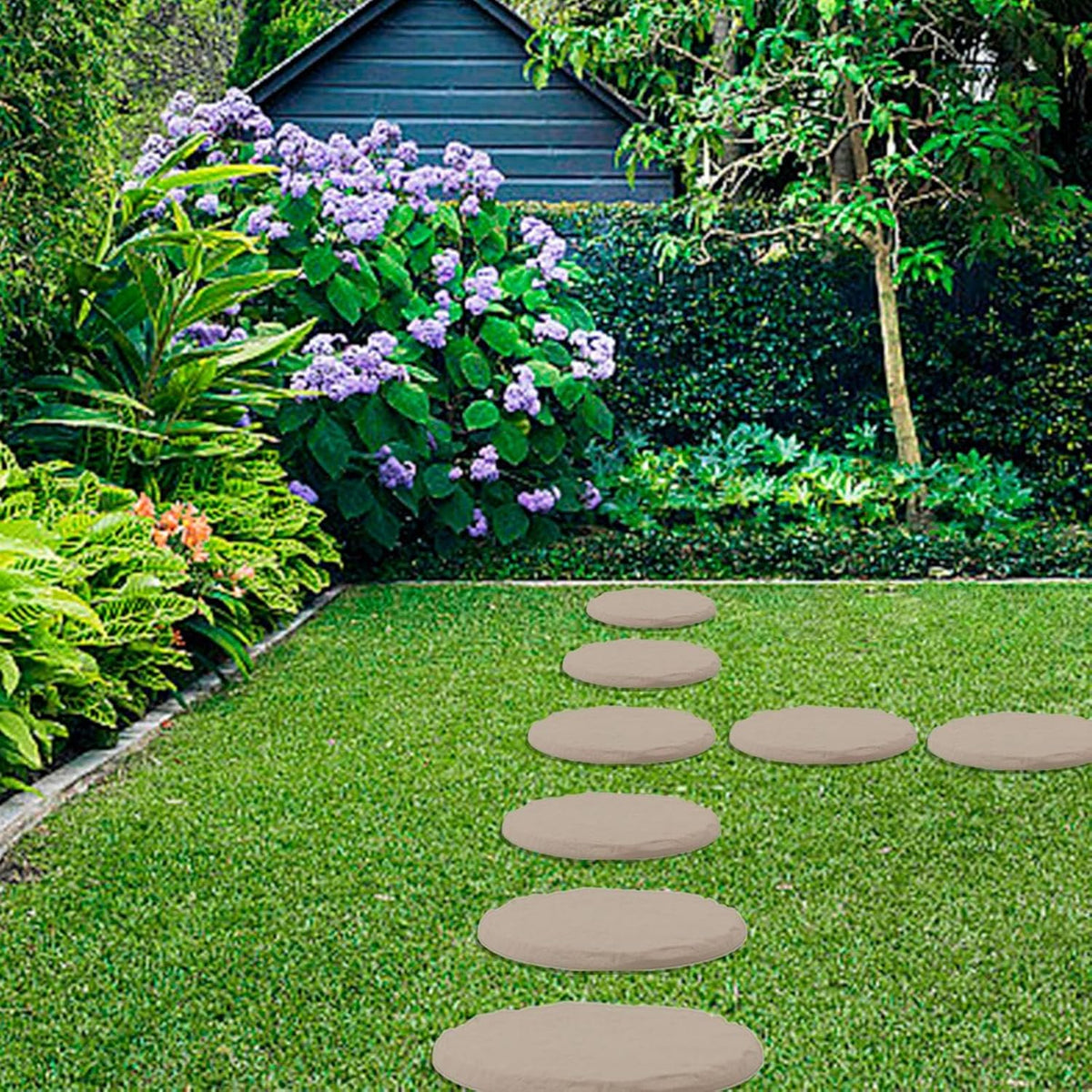 Beige Limestone Resin Garden Stepping Stones Z4246