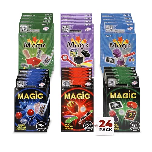 24 Packs Magic Trick Set with Over 15 Tricks Each T4534