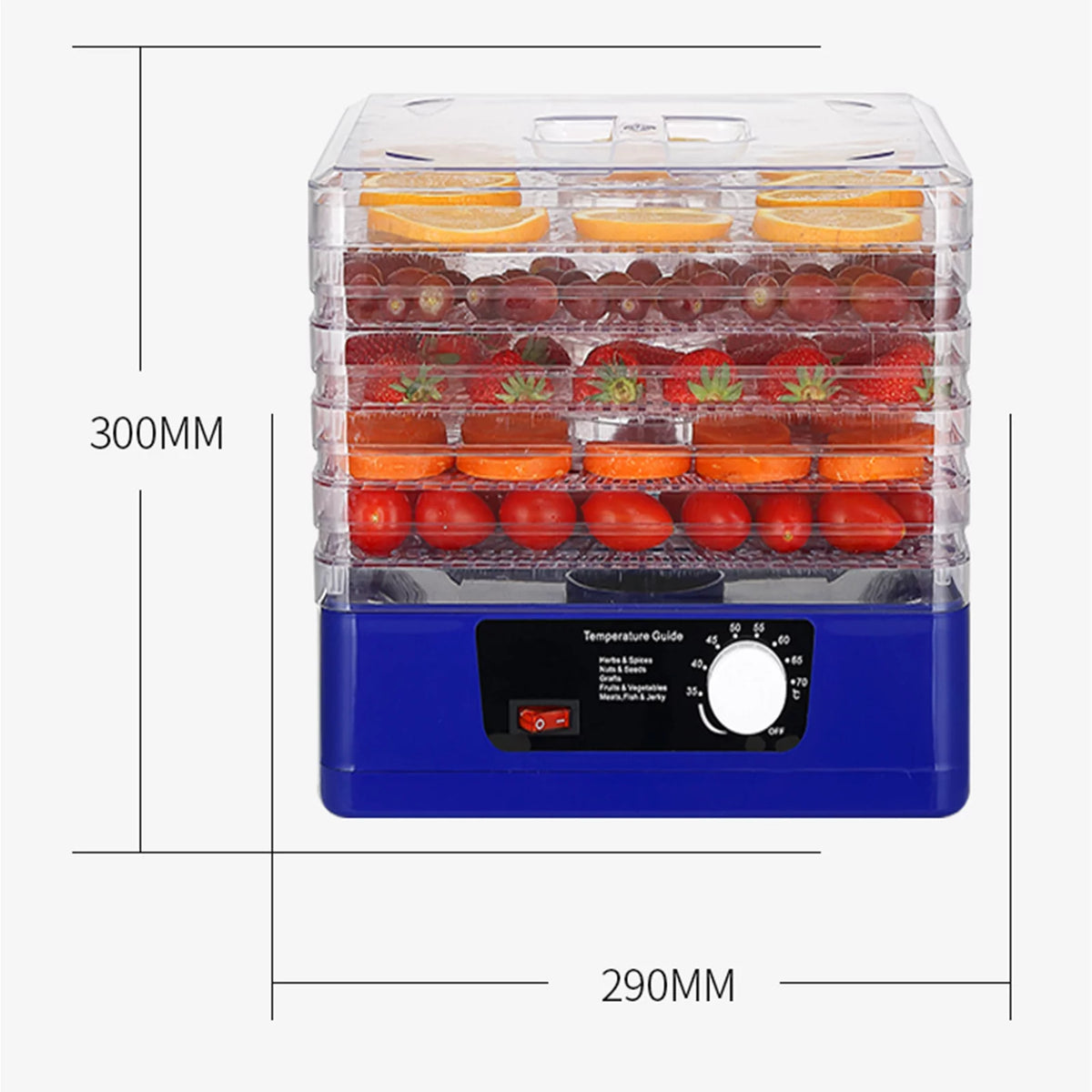 5 Trays Food Dehydrator with Digital Timer V53041