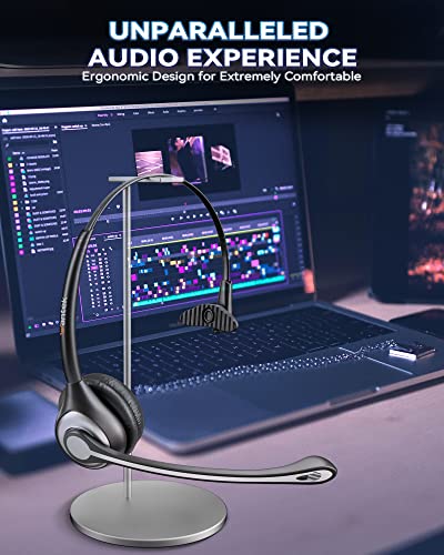 Corded Telephone Headset with Noise Canceling Mic and Quick Disconnect T33908