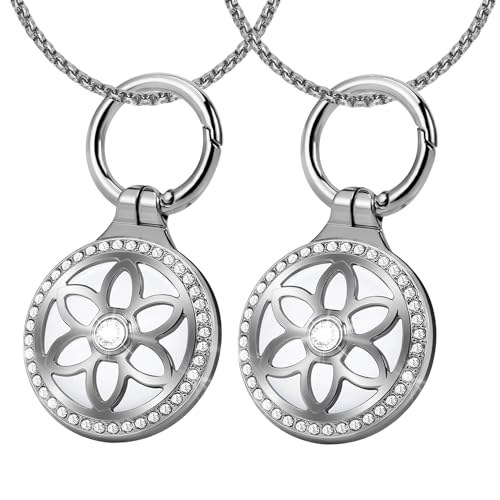 25in Adjustable Alloy Airtag Necklace G421037