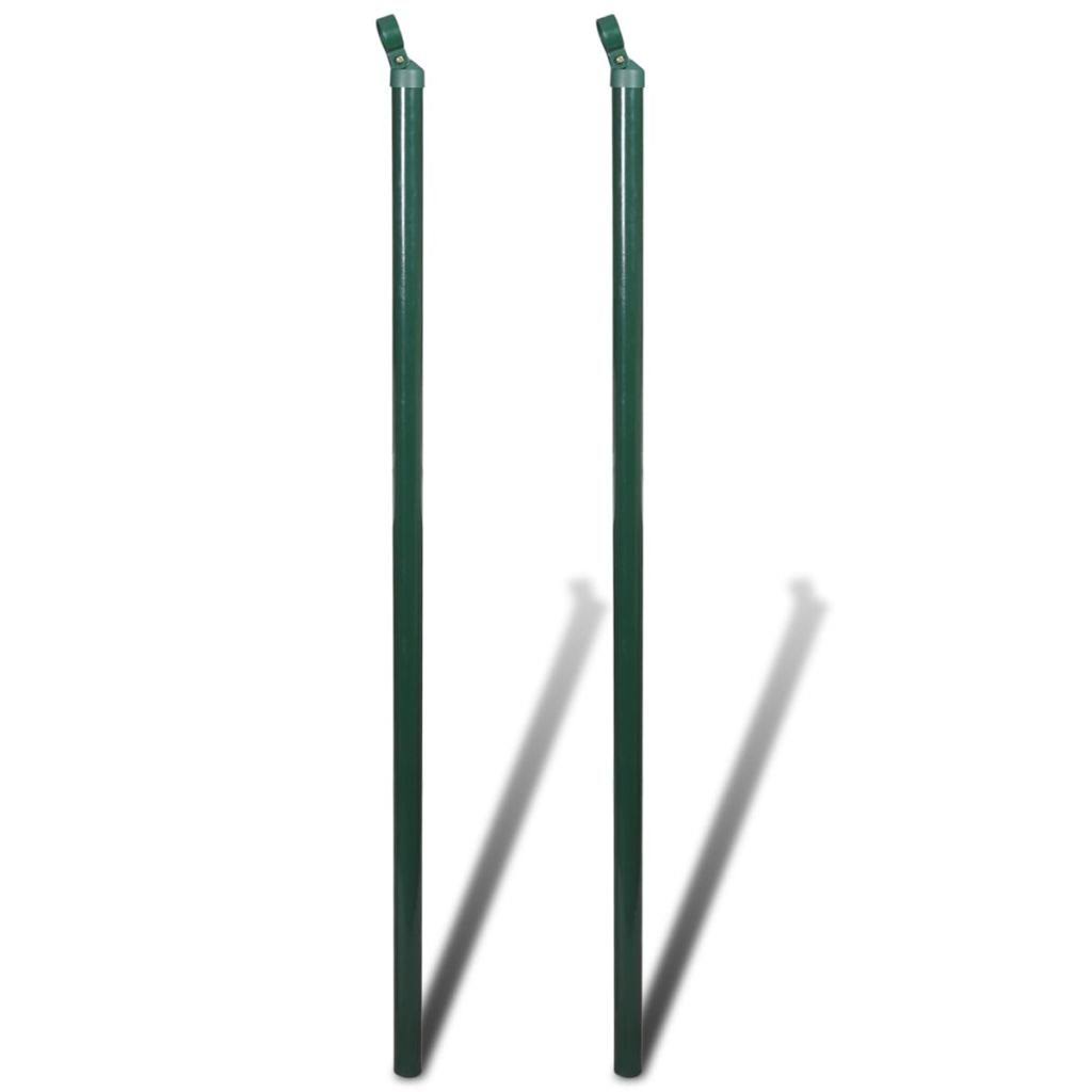 Green Steel Chain Link Fence with Posts 3x22 x 82 Z3361