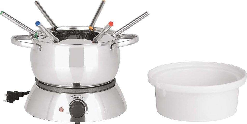 3-in-1 Electric Fondue Set, 81 Ounce, Silver A2276